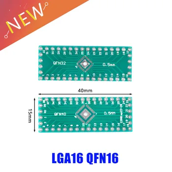 QFN32 QFN40 Naknada za prijenos Adapter pločica Pinboard SMD do DIP40 DIP32 DIP Pin IC Test Pločica 0,5 mm 2,54 mm Pretvarač Koraka Čarapa