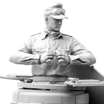 Set za montažu modela od lijevanog smole u mjerilu 1 / 16x, lutka od smole, plišani vojnik, neobojeni
