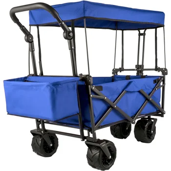 Sklopiva kolica-karavan, Sklopivi vrtna kolica sa sjena kolica za plažu, kolica za pohranu kupovinu