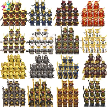 Srednjovjekovni Japanski Samuraj Ronin Oklop Gradivni Blokovi Vojni Vojnici Mini Figurice Oružje Igračke Za Djecu, Poklone Za Rođendan