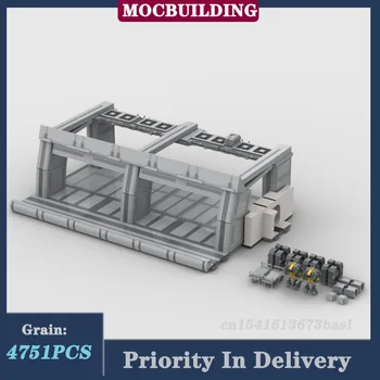 Svemirska serija Montaže modela hangara Gradivni blokovi MOC Sustav vanjskog hodnika Zbirka igračaka poklon