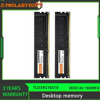 Teclast Potpuno Novi PC Memoria Ram DDR3 4 GB 1600 Mhz Napon od 1,5 Ram Ovnova 240Pin 3-godišnje Jamstvo Modul Desktop Računala