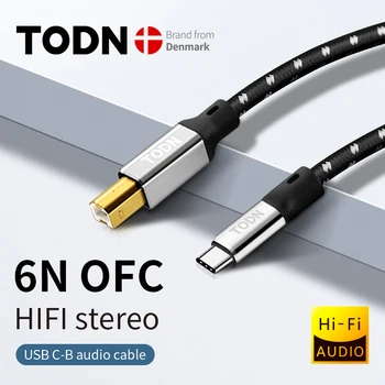 todn usb dac kabel type c-type b Hi-Fi Stereo kabel 6N OFC za prijenos podataka, audio digitalni Kabel za mobilni telefon dac