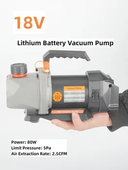 Vakuum Pumpa Litij Baterija 18V 5Pa 80W 2.5 CFM 1/4 Hlađenje Na Ulazu Zraka Za Vozila Kućanskih Klima-uređaj Za baterije 18V