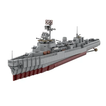 Vojni blok MOC Fletcher frigate, komplet battleships, model ratnog broda, армейское oružje, skup cigle, oružje, krstarica, igračke za vozila