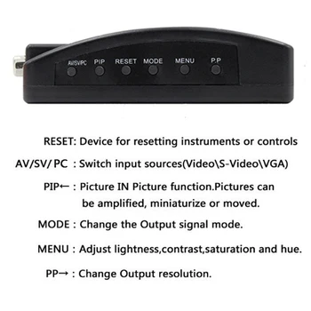 Wiistar TV RCA Kompozitni S-Video AV In PC Mac VGA Lcd Out adapter je pretvarač kutija Wiistar TV RCA Kompozitni S-Video AV In PC Mac VGA Lcd Out adapter je pretvarač kutija 1