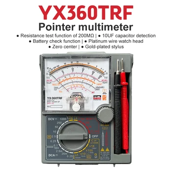YX-360TRF, YX360TRF, analogni multimetar, tester, pokazivač, null centar, instrument za mjerenje otpora 200 Mω