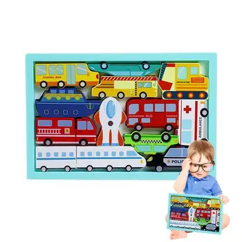 Zagonetke za djecu, šareni 3D drvene puzzle s ljubimcima za malu djecu, dječje drvene puzzle za rano učenje, predškolskom razvojne igračke