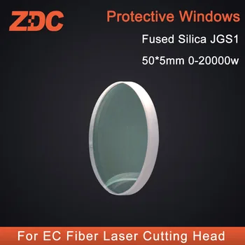 ZDC 50 kom./lot Laserska Zaštita Leće Prozori Zaštitne Prozore 50*5 mm 0-200 W Za EC Fiber Laser za Rezanje Glave